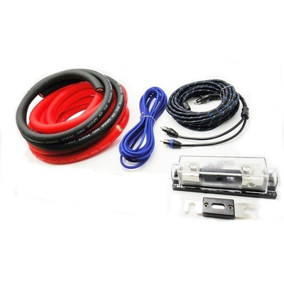 Kit de câbles automobiles avec câble audio automobile isolé de calibre 4 et conducteur CCA ou OFC