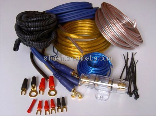 Amplificateur de puissance de la batterie de voiture Kit de câblage de l'amplificateur de voiture Couleur du câble pour améliorer l'apparence de votre voiture