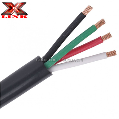 Conducteur en filet électrique électroménager fil électrique 14 ga x4c 18awg x3c en noir ou blanc