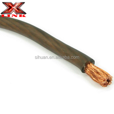 Vêtements à basse tension en PVC souple 0 2 4 6 8 AWG Matériau d'isolation de calibre PVC Amplificateur audio de voiture câble d'alimentation