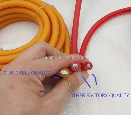 Cable d'alimentation de l'amplificateur audio de voiture de calibre 0 avec jaquette en PVC durable et conducteur en cuivre
