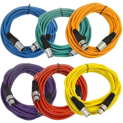 Connecteur en or, microphone de protection à tresse, câble audio 0,22 mm2 0,35 mm2 pour un son clair