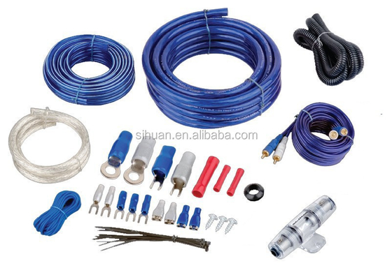 Kit de câblage de l'amplificateur de voiture de 4 gauges pour l'installation aérienne et les performances