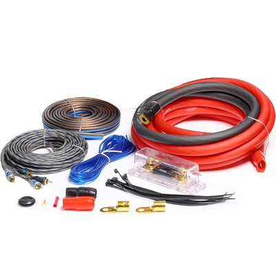 Kit de câblage de l'amplificateur de voiture de 4 gauges pour l'installation aérienne et les performances