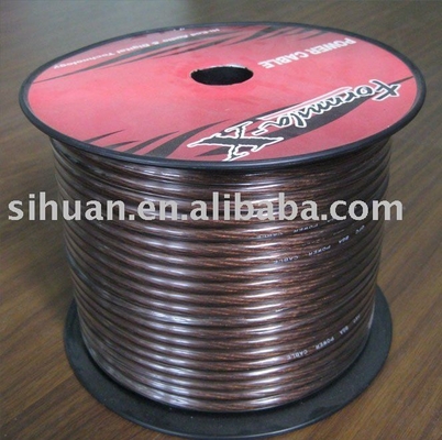 1/0 Gauge AWG Cable d'alimentation audio pour voiture Conducteur en aluminium revêtu de cuivre pour l'alimentation