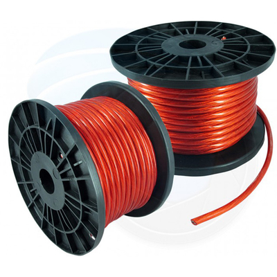 Conducteur en aluminium revêtu de cuivre câble d'alimentation audio flexible pour voiture avec isolation PVC 0 4 8 calibre dans n'importe quelle couleur