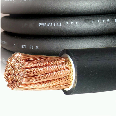 CCA Conducteur Voiture Audio Drain de puissance au sol Jacket en PVC transparent Top Flex 4 AWG