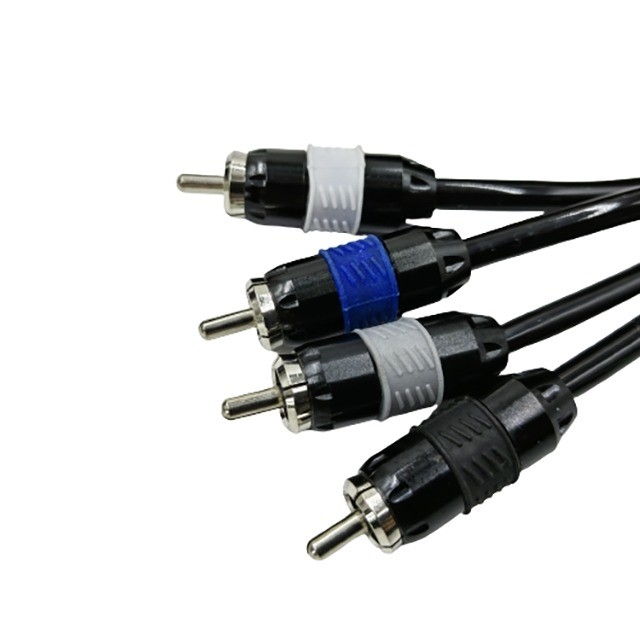 Cable RCA en PVC souple avec conducteur OFC dans n'importe quelle couleur