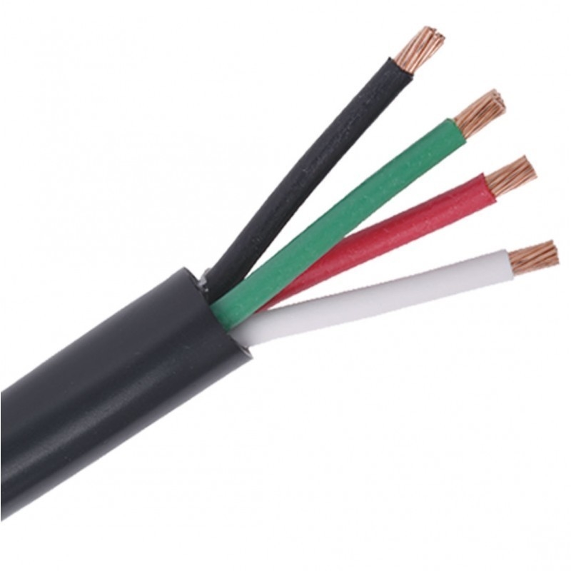 4 Conducteur câble de câble RVV industriel en PVC enduit de cuivre pour voiture Inverseur RV solaire