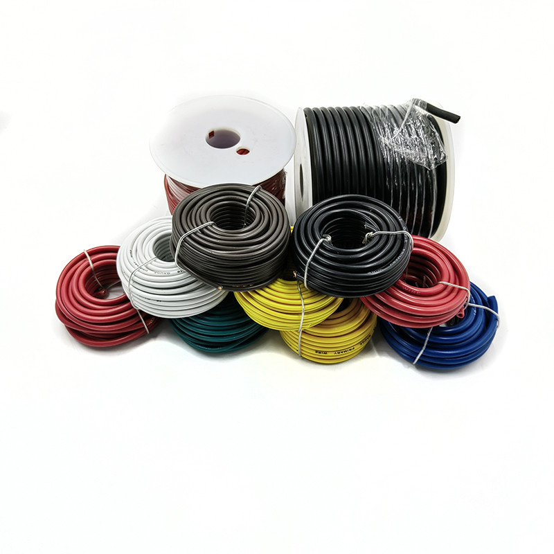10 12 14 16 18 AWG Gauge GA Automotive fil primaire câble électrique avec veste en PVC