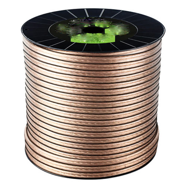 Multimédia 16 Gauge 2 Conducteur haut-parleur standard en rouleau de fil avec couleur de connecteur doré