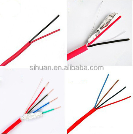 Cable d'alarme incendie FPLR solide en conserve CCA 18 AWG 2/C 1000 pieds