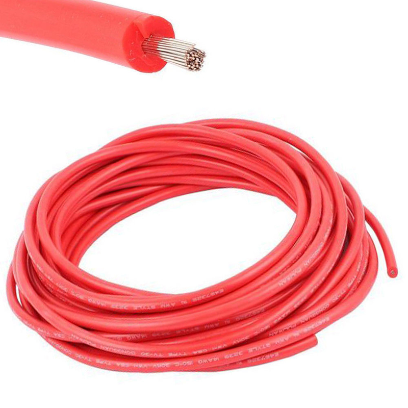 Cable de chauffage au silicium 8 10 12 16 14GA