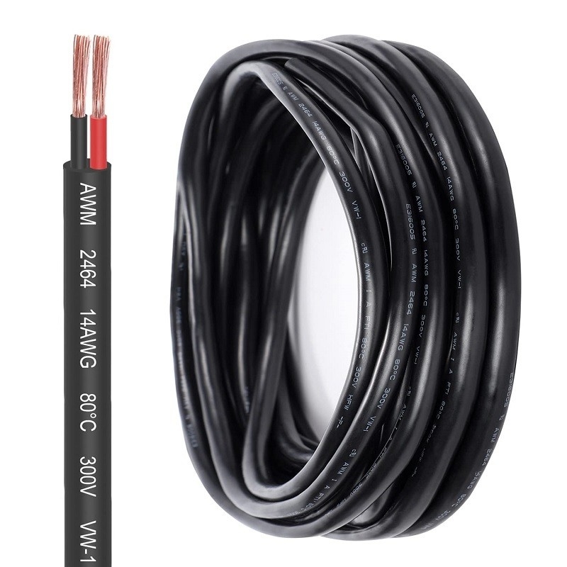 14 Gauge 2/3 Cordon PVC à conducteur de cuivre à fils pour l'éclairage à bande LED et l'automobile