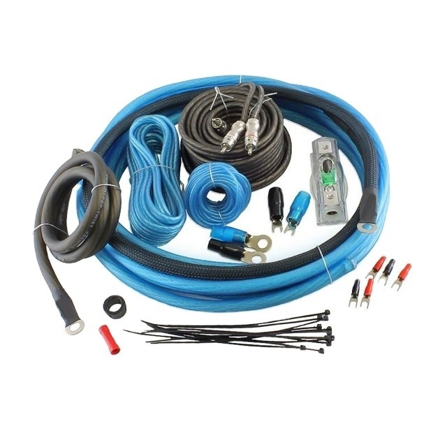Kit d'installation de câbles audio féminin-féminin et de câble 4GA RCA pour amplificateur de voiture