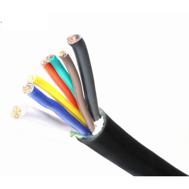 Cable d'éclairage de remorque à broche 5C avec conducteur de cuivre recuit