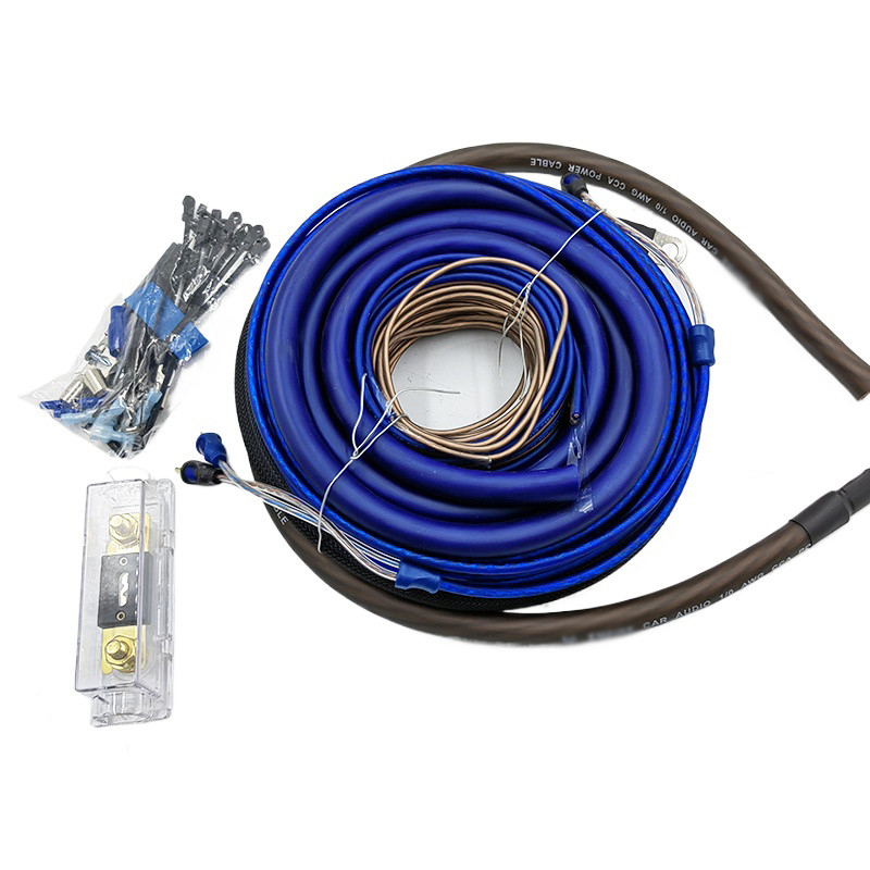 Kit de câblage de l'amplificateur de voiture de calibre 4/8 pour un transfert de signal amélioré