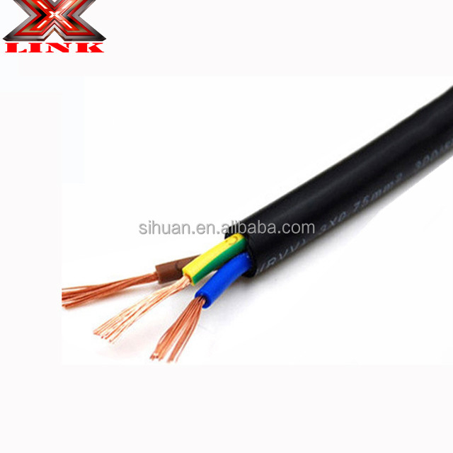 Conducteur en filet électrique électroménager fil électrique 14 ga x4c 18awg x3c en noir ou blanc