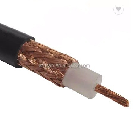 Cable de communication coaxial radio à faible perte de 50 Ohm RG213U