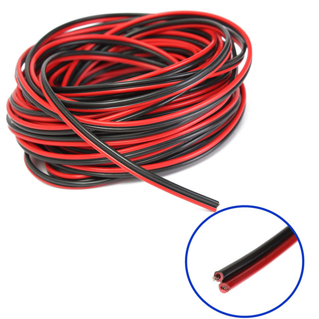 Jacket en PVC transparent flexible rouge noir haut-parleur à fils CCA pour l'audio de voiture