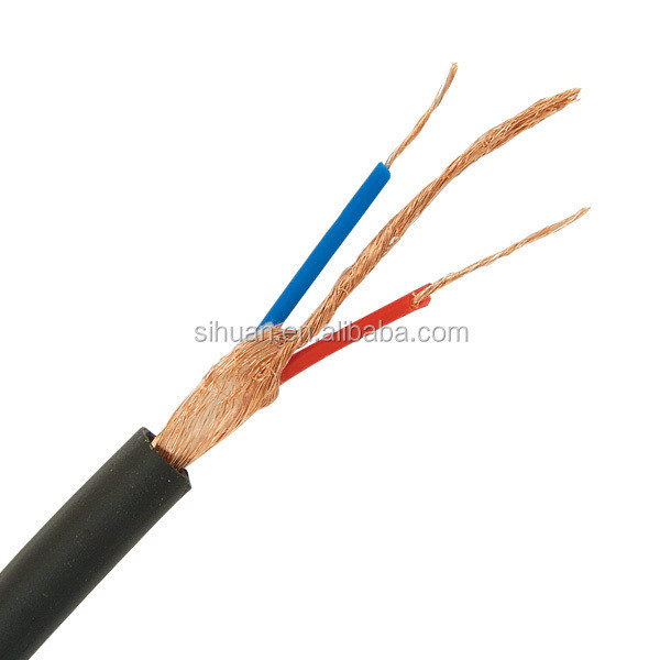 Connecteur en or, microphone de protection à tresse, câble audio 0,22 mm2 0,35 mm2 pour un son clair