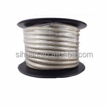 Cable d'alimentation d'amplificateur de voiture en PVC souple flexible avec conducteur en aluminium plaqué de cuivre