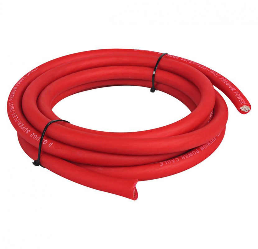 Conducteur de cuivre câble d'alimentation audio automobile basse tension PVC isolé